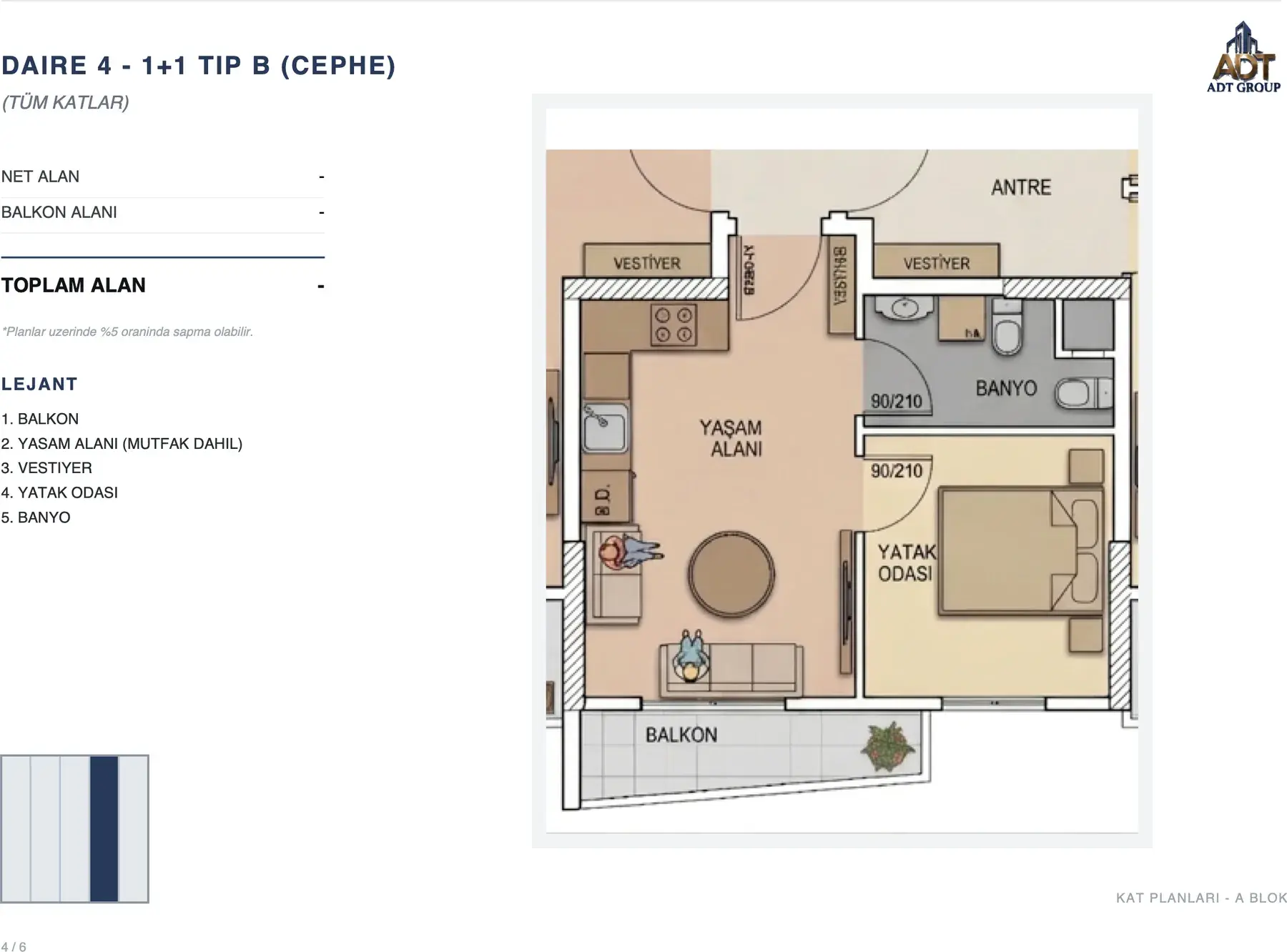City Life kat planı 5
