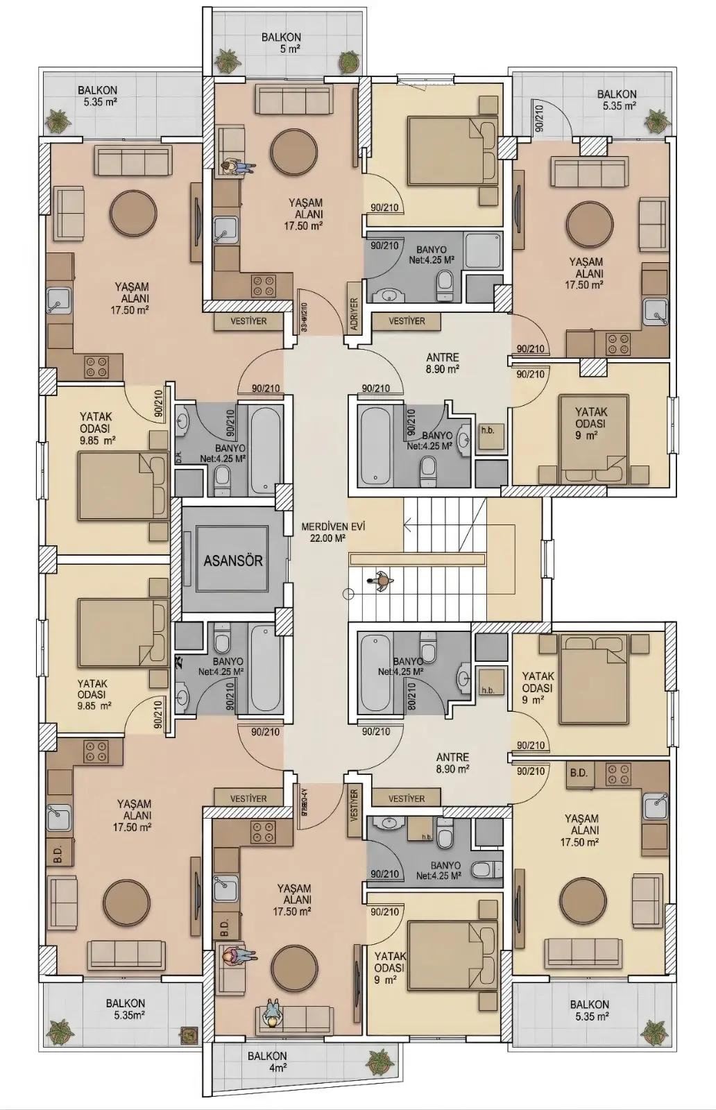 City Life kat planı 1